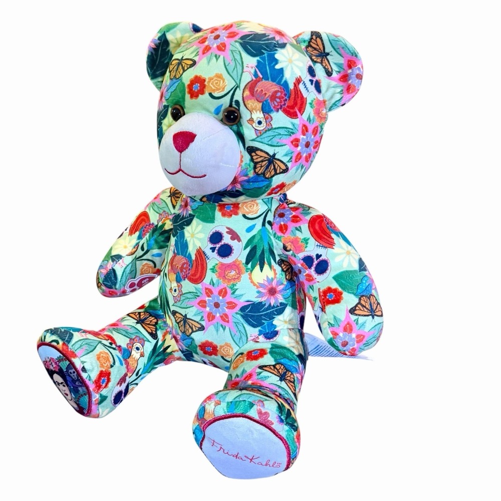 Build-A-Bear Frida Kahlo Icon Collage Teddy Bear 12" Without Headband - Picture 2 of 16